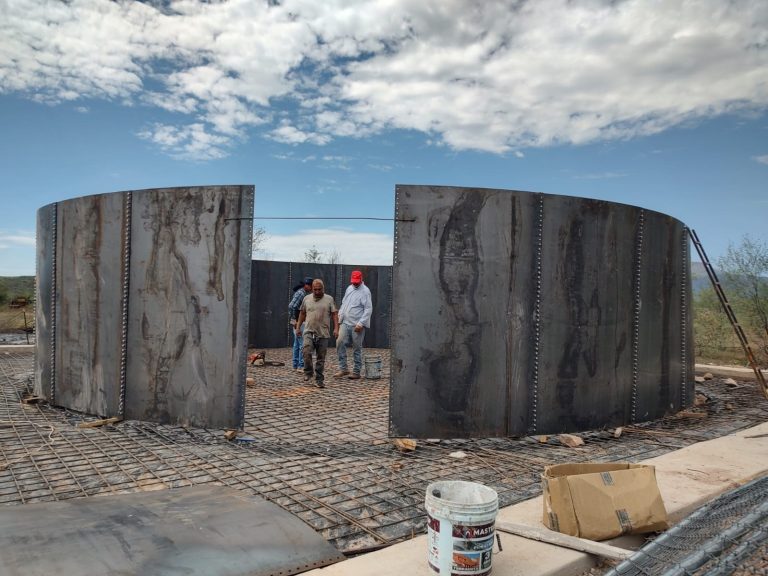 CONSTRUCCIÓN DE TANQUE DE ACERO DE 210,000 LITROS PARA AGUA POTABLE